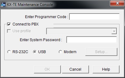 نرم افزار برنامه ریزی سانترال پاناسونیک kx-tes824