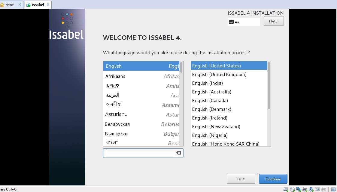 انتخاب زبان سرور voip نصب ایزابل انتخاب زبان