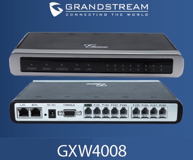 گیت وی grandstream gxw4008 یا 8 پورت fxs